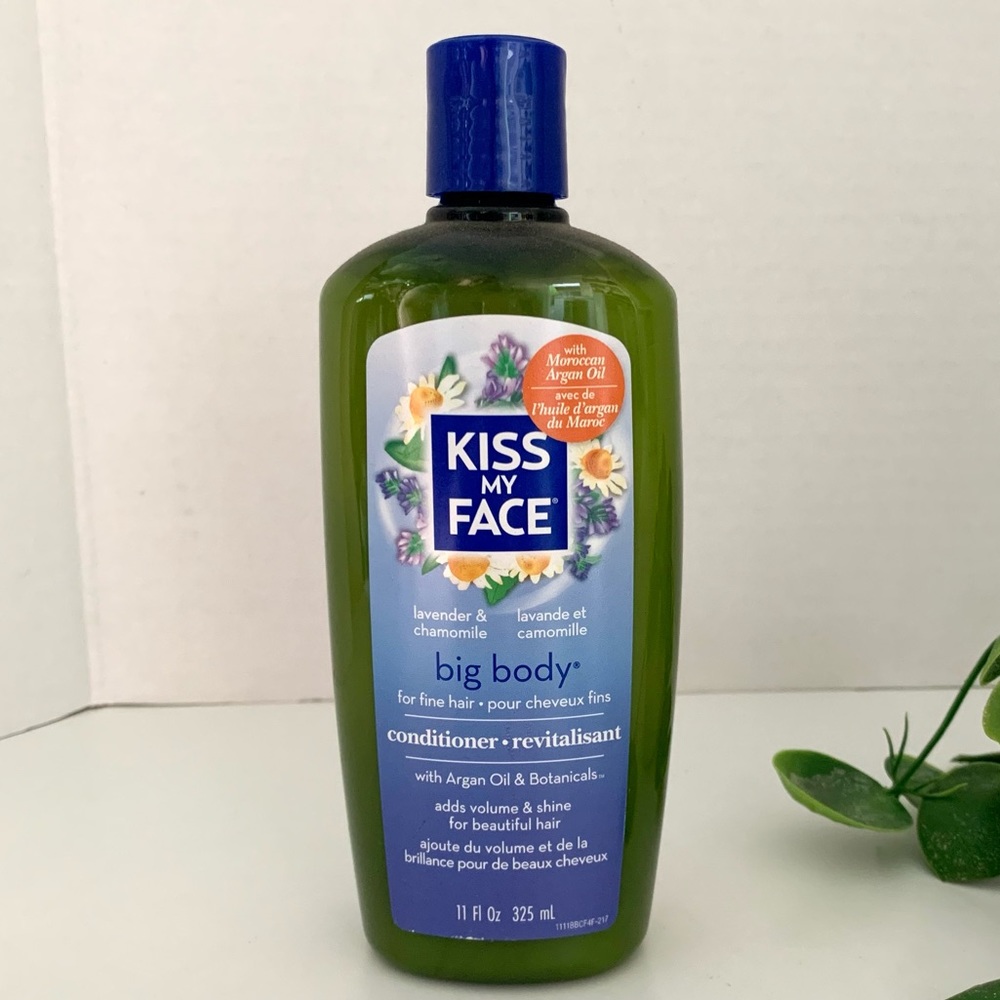 Kiss My Face big body conditioner volume for fine hair Moroccan Argan oil